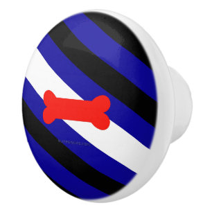 Pomo De Cerámica Bandera del orgullo del juego de cachorros de Slip