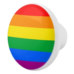 Pomo De Cerámica Bandera del orgullo gay