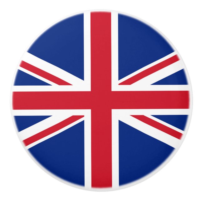 Pomo De Cerámica Bandera del Reino Unido (Anverso)