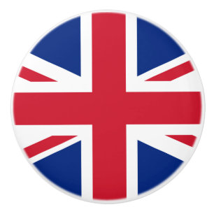 Pomo De Cerámica Bandera del Reino Unido