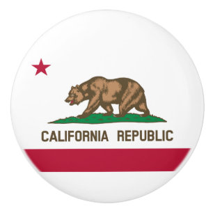 Pomo De Cerámica Bandera estatal de California