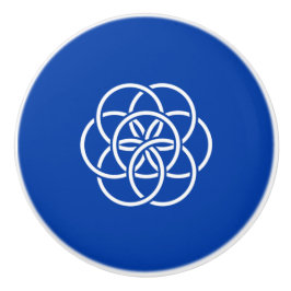 Pomo De Cerámica Bandera Internacional del Planeta Tierra