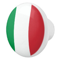 Bandera italiana de las puertas de Italia y tirado