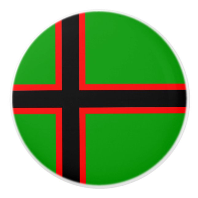 Pomo De Cerámica Bandera nacional de Karelia (Anverso)