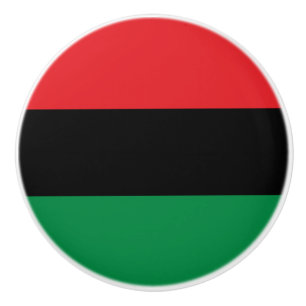Pomo De Cerámica Bandera panafricana