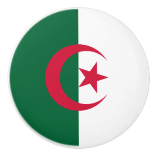 Pomo De Cerámica Bandera patriótica argelina