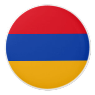 Pomo De Cerámica Bandera patriótica armenia
