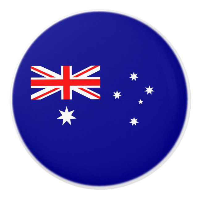Pomo De Cerámica Bandera patriótica australiana (Anverso)