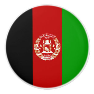 Pomo De Cerámica Bandera patriótica de Afganistán