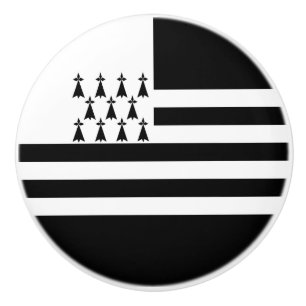Pomo De Cerámica Bandera patriótica de Bretaña