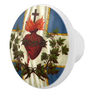 Pomo De Cerámica Bandera Quebec antigua Carillón Sacré-Coeur