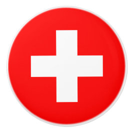Pomo De Cerámica Bandera Suiza (Suiza)