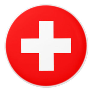 Pomo De Cerámica Bandera Suiza (Suiza)