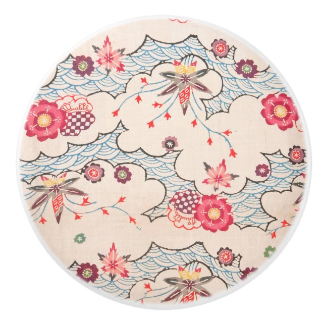 Pomo De Cerámica Baño de Bingata (Anverso)