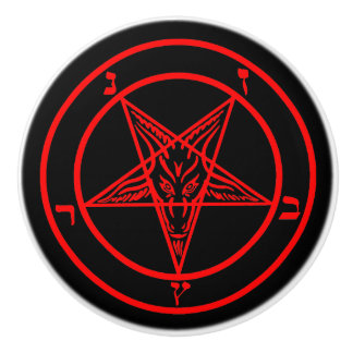 Pomo De Cerámica Baphomet