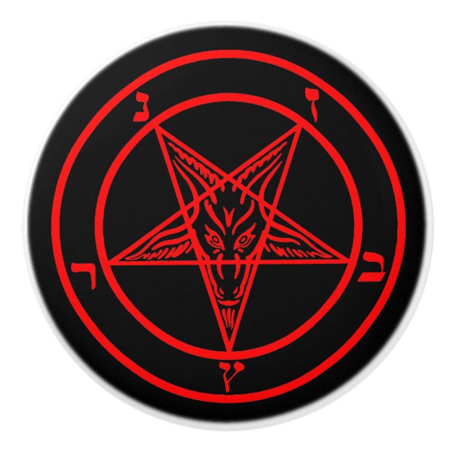 Pomo De Cerámica Baphomet (Anverso)