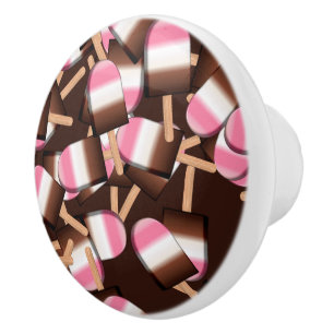 Pomo De Cerámica Barras napolitanas de helados de 2 cerámicos