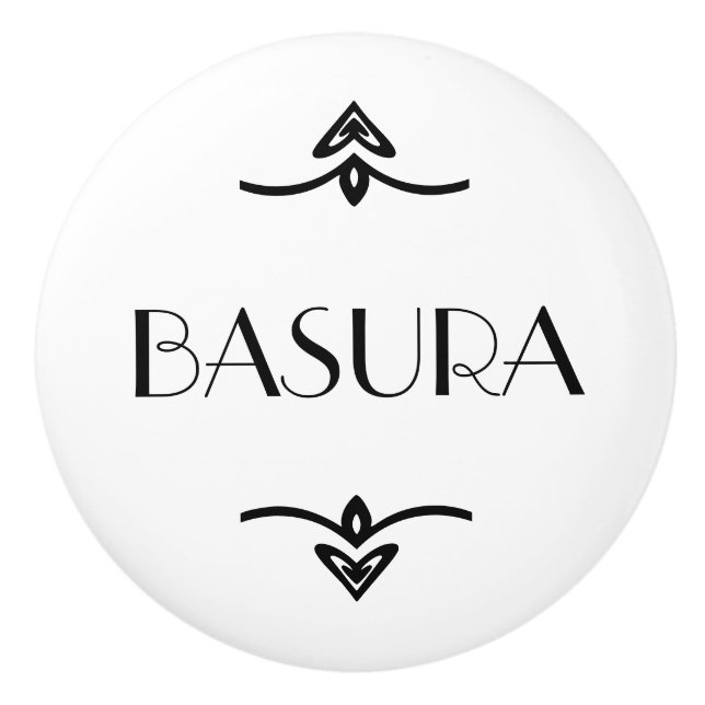 Pomo De Cerámica Basura (Anverso)