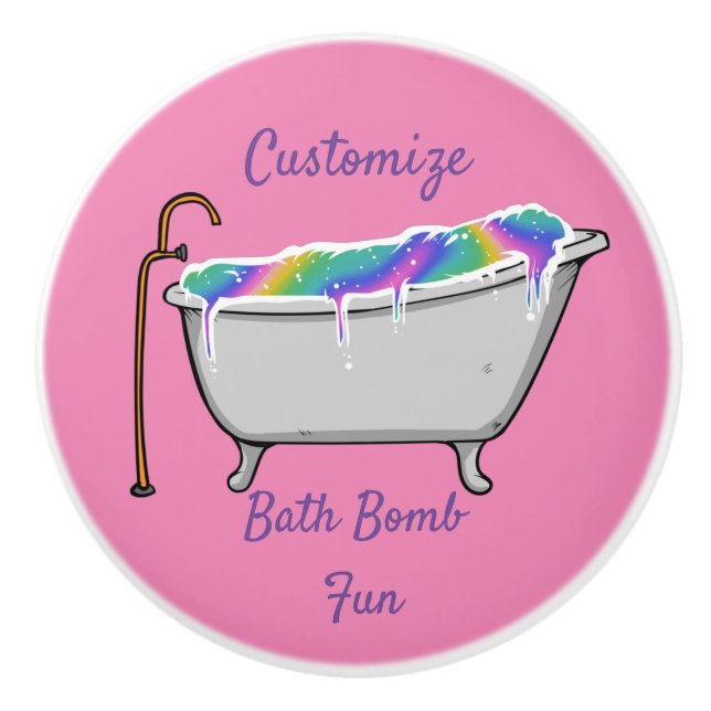 Pomo De Cerámica Bath Bomba Babe Thunder_Cove (Anverso)