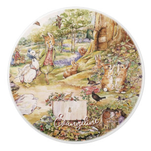 Pomo De Cerámica Beatriz Potter Peter el Conejo y sus amigos