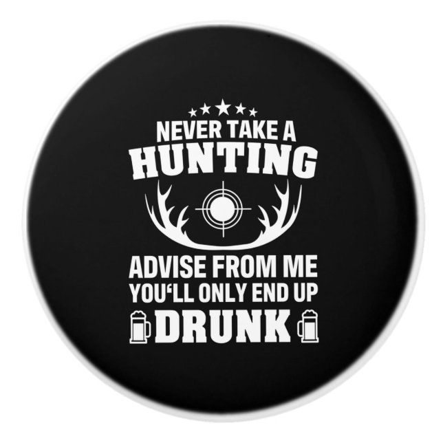Pomo De Cerámica Bebida Deer Hunter (Anverso)