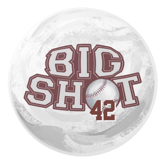 Pomo De Cerámica Béisbol de Big Shot (Anverso)