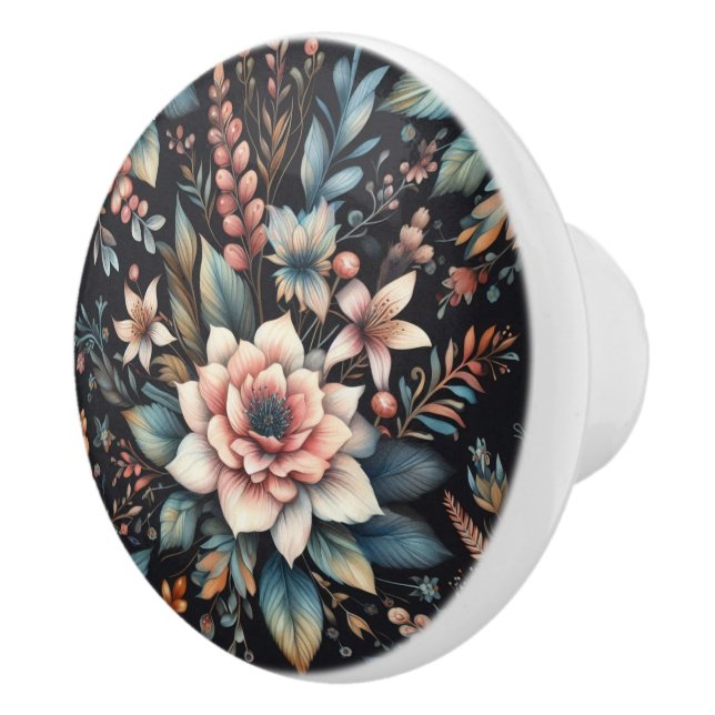 Pomo De Cerámica Belleza botánica (Derecha)