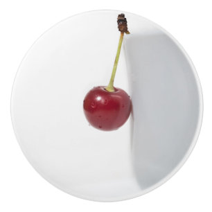 Pomo De Cerámica Berry de cerezo rojo