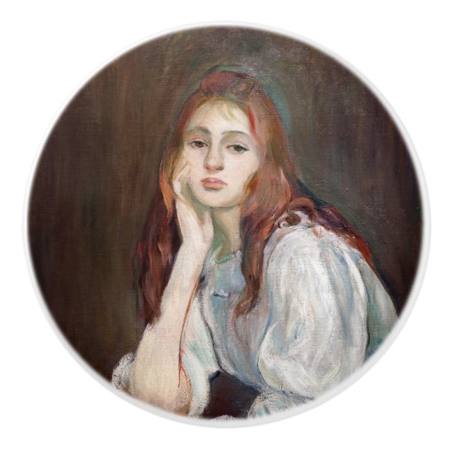 Pomo De Cerámica Berthe Morisot - Julie Daydreaming (Anverso)
