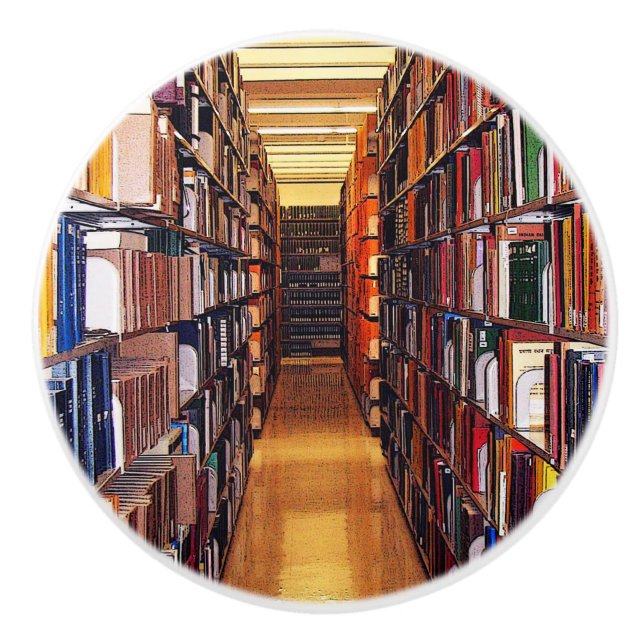 Pomo De Cerámica Biblioteca de estantes de cerámica Knob (Anverso)