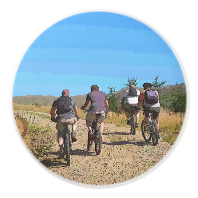 POMO DE CERÁMICA BICICLETA DE MONTAÑA (Anverso)