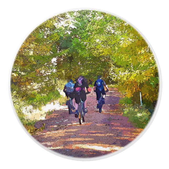 POMO DE CERÁMICA BICICLETA DE MONTAÑA (Anverso)