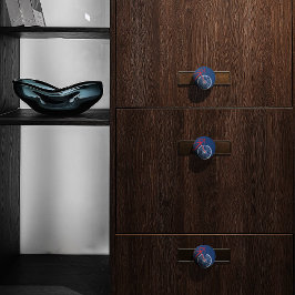 Pomo De Cerámica Bicicleta roja y blanca