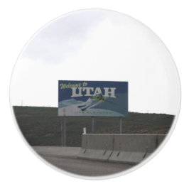 Pomo De Cerámica Bienvenidos a Utah