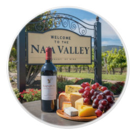 Pomo De Cerámica Bienvenidos al Valle de Napa