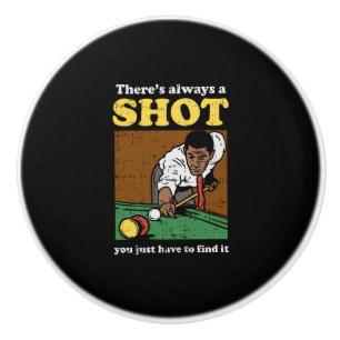 Pomo De Cerámica Billiard Snooker Retro