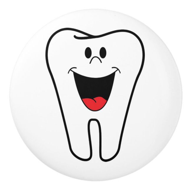 POMO DE CERÁMICA "BITE ME" TOOTH (Anverso)