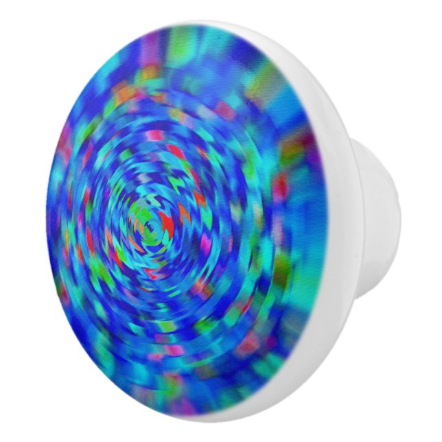 Pomo De Cerámica Blue Pond Ripple (Derecha)