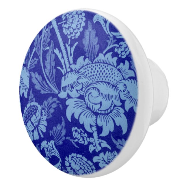 Pomo De Cerámica Blue Wey de William Morris (Derecha)