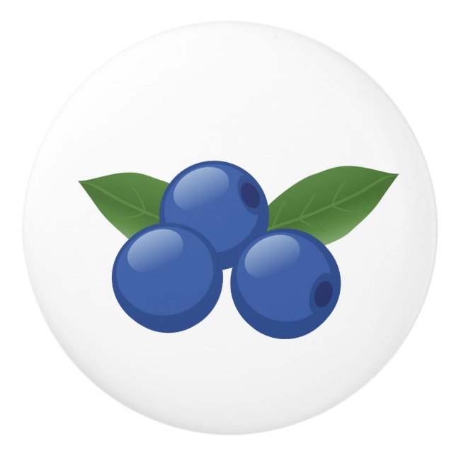 Pomo De Cerámica BlueBerry dulce (Anverso)
