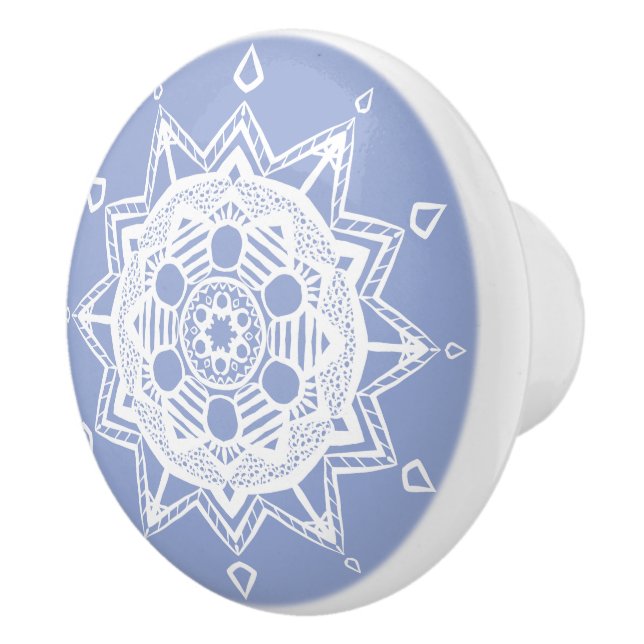 Pomo De Cerámica Blueberry Mandala (Derecha)