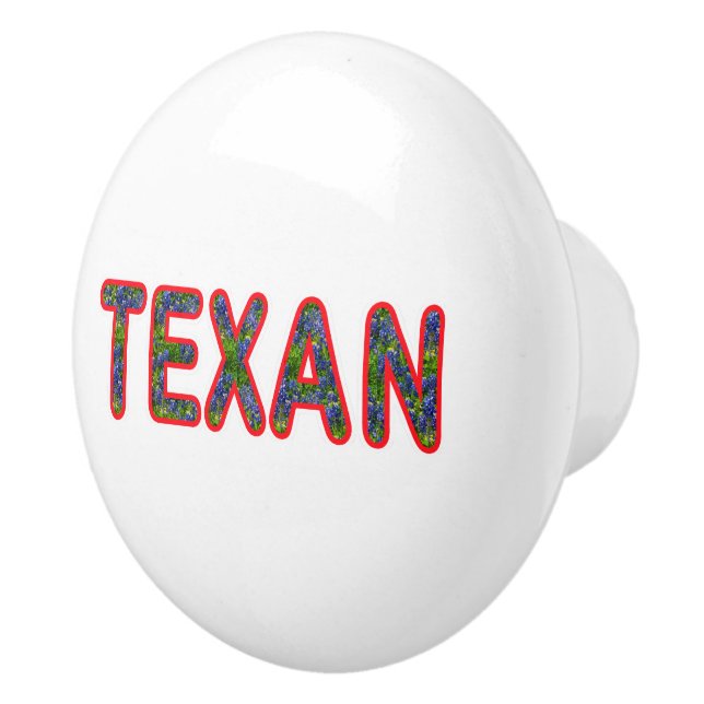 Pomo De Cerámica Bluebonnet Texan (Derecha)