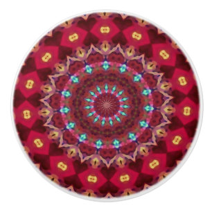 Pomo De Cerámica Boho Quilt Ceramic Knob