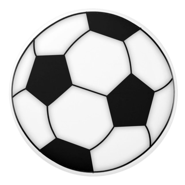 Pomo De Cerámica Bolas de porcelana de bolas de fútbol (Anverso)