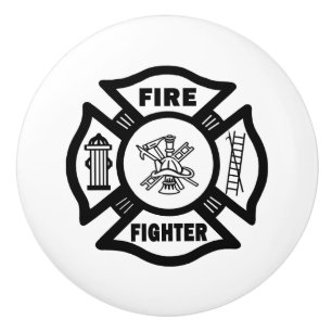 Pomo De Cerámica Bombero