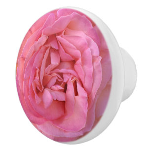 Pomo De Cerámica Bonito Calmar Pétalos rosa rosados Flores