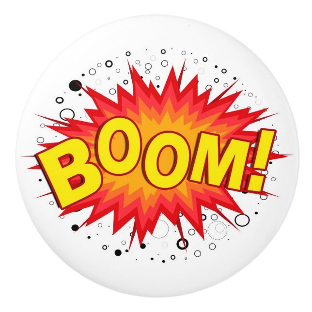 Pomo De Cerámica ¡Boom! (Anverso)