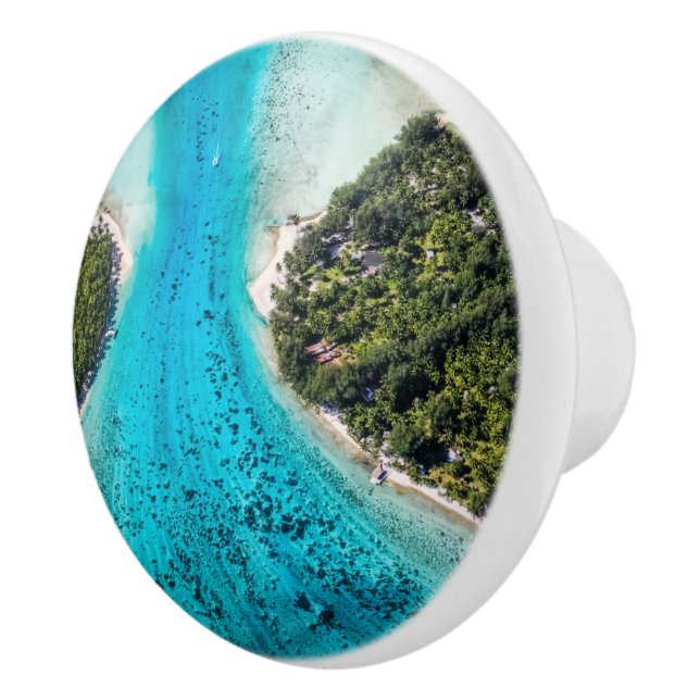 Pomo De Cerámica Bora Bora - Camino Al Océano (Derecha)