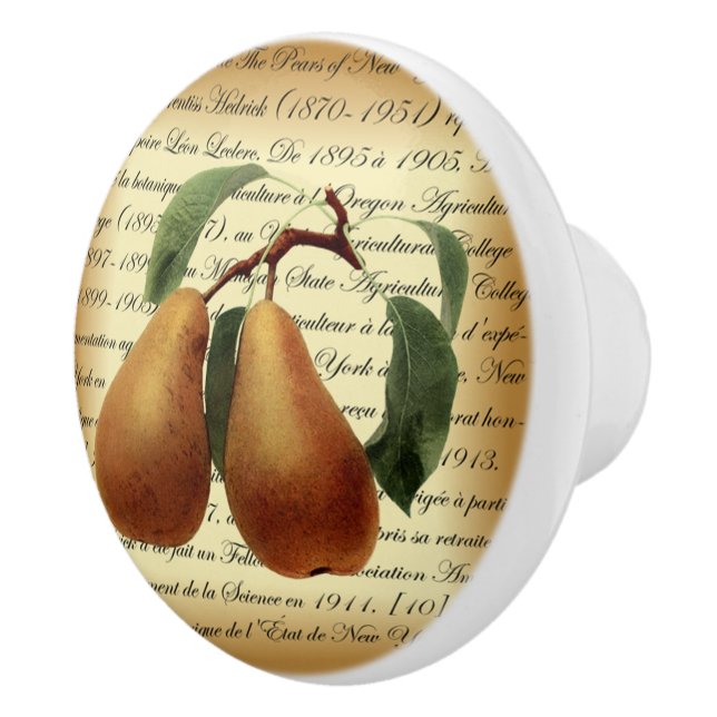 Pomo De Cerámica Bosc Pears~Léon Leclerc~Ulysses Prentiss Hedrick~ (Derecha)