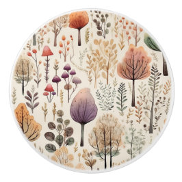 Pomo De Cerámica Bosque acuático de Woodland